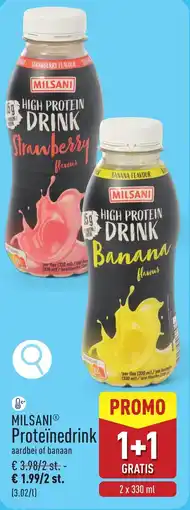 ALDI Milsani Proteïnedrink aanbieding