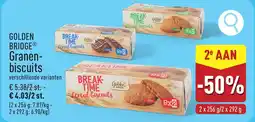 ALDI Golden Bridge Granenbiscuits aanbieding