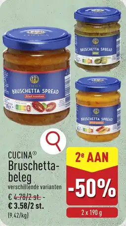 ALDI Cucina Bruschettabeleg aanbieding