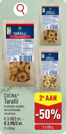 ALDI Cucina Taralli aanbieding