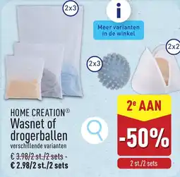 ALDI Home Creation Wasnet of Drogerballen aanbieding