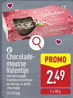 ALDI Chocolademousse Valentijn aanbieding