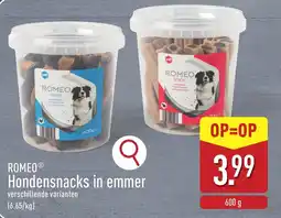 ALDI Romeo hondensnacks in emmer aanbieding