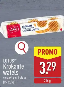 ALDI Lotus krokante wafels aanbieding