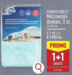 ALDI Power force microvezeldoeken aanbieding