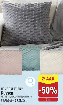 ALDI Home creation kussen aanbieding