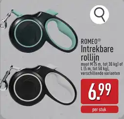 ALDI Romeo intrekbare rollijn aanbieding
