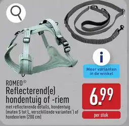 ALDI Romeo Reflecterend(e) hondentuig of -riem aanbieding
