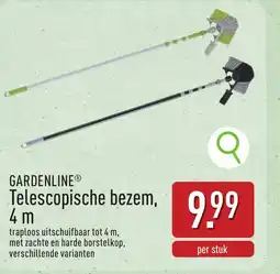 ALDI Gardenline telescopische bezem, aanbieding