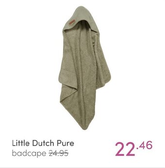 Baby & Tiener Little Dutch Pure badcape aanbieding