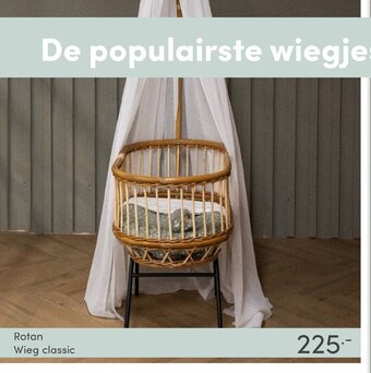 Baby & Tiener Rotan Wieg classic aanbieding