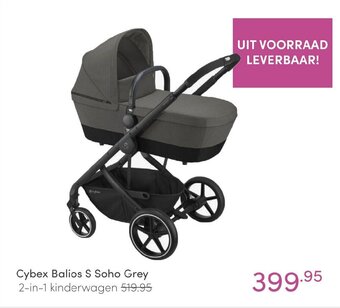 Baby & Tiener Cybex Balios S Soho Grey 2-in-1 kinderwagen aanbieding