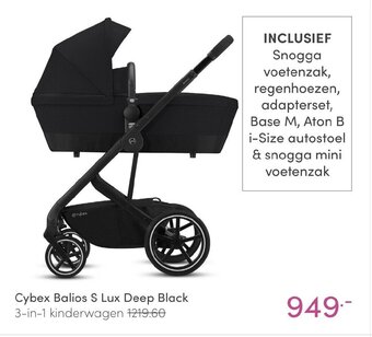 Baby & Tiener Cybex Balios S Lux Deep Black 3-in-1 kinderwagen aanbieding