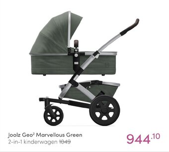 Baby & Tiener Joolz Geo2 Marvellous Green 2-in-1 kinderwagen aanbieding