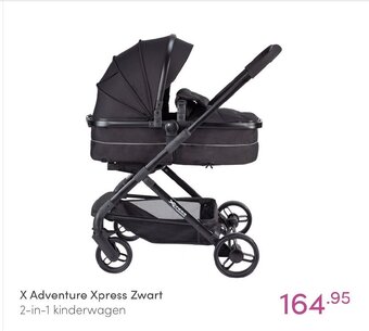 Baby & Tiener X Adventure Xpress Zwart 2-in-1 kinderwagen aanbieding