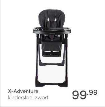 Baby & Tiener X-Adventure kinderstoel zwart aanbieding