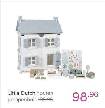 Baby & Tiener Little Dutch houten poppenhuis aanbieding