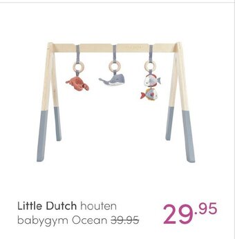 Baby & Tiener Little Dutch houten babygym Ocean aanbieding