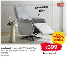 BE-Okay Relaxfauteuil aanbieding