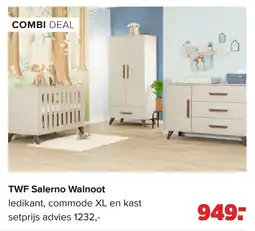 Baby-Dump TWF Salerno Walnoot aanbieding