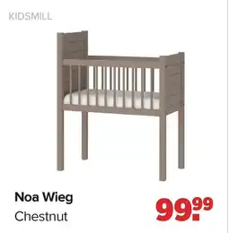 Baby-Dump Kidsmill Noa Wieg Chestnut aanbieding