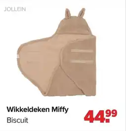 Baby-Dump Jollein Wikkeldeken Miffy Biscuit aanbieding