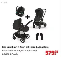 Baby-Dump Cybex Eos Lux 3-in-1 + Aton B2 i-Size & Adapters aanbieding