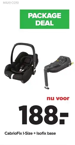 Baby-Dump Maxi-Cosi CabrioFix I-Size + Isofix base aanbieding