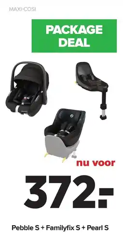 Baby-Dump Maxi-Cosi Pebble S + Familyfix S + Pearl S aanbieding
