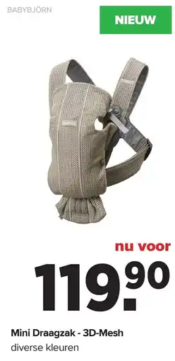 Baby-Dump Babybjörn Mini Draagzak 3D-Mesh aanbieding