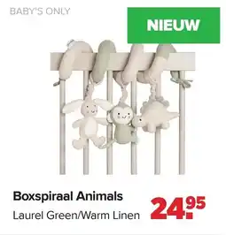 Baby-Dump Baby's Only Boxspiraal Animals aanbieding