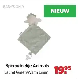 Baby-Dump Baby's Only Speendoekje Animals aanbieding