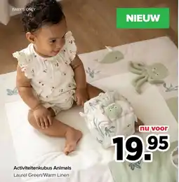 Baby-Dump Baby's Only Activiteitenkubus Animals aanbieding