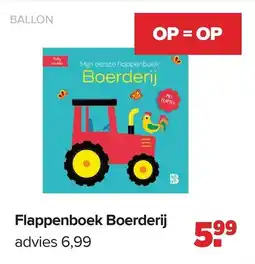 Baby-Dump Ballon Flappenboek Boerderij aanbieding