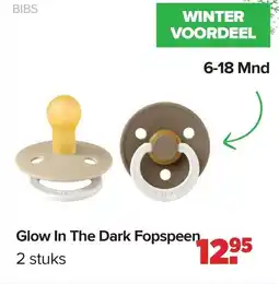 Baby-Dump Bibs Glow In The Dark Fopspeen aanbieding