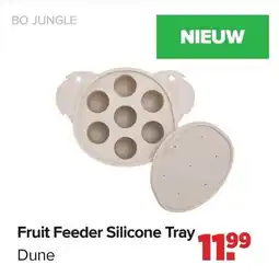 Baby-Dump Bo jungle Fruit Feeder Silicone Tray Dune aanbieding