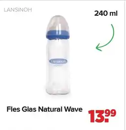 Baby-Dump Lansinoh Fles Glas Natural Wave aanbieding