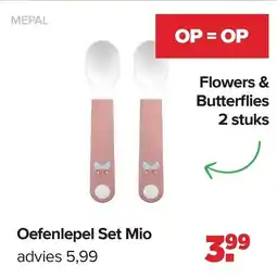 Baby-Dump Mepal Oefenlepel Set Mio aanbieding