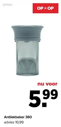 Baby-Dump Difrax Antilekbeker 360 aanbieding