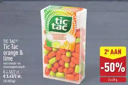 ALDI Tic Tac orange & lime aanbieding