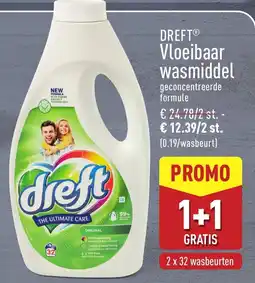 ALDI Dreft vloeibaar wasmiddel aanbieding