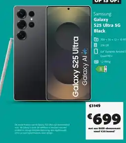 Base Samsung Galaxy S25 Ultra 5G Black aanbieding