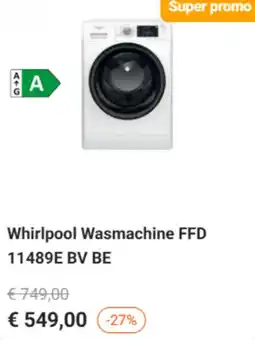 Krëfel Whirlpool Wasmachine FFD 11489E BV BE aanbieding