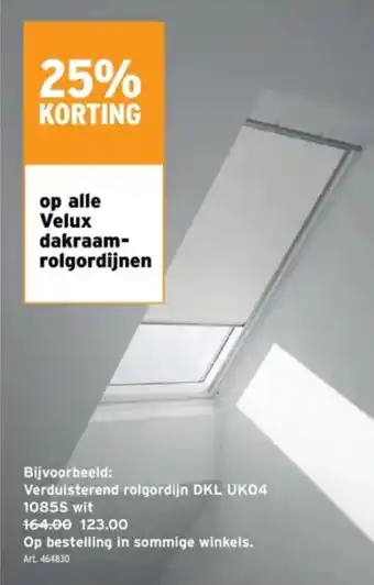 Verduisterend rolgordijn DKL UK04 1085S wit