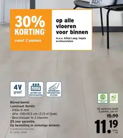GAMMA Laminaat Nordic aanbieding
