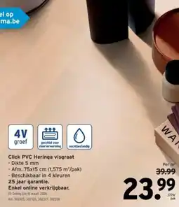 GAMMA Click PVC Heringa visgraat aanbieding