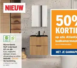 GAMMA Op alle Atlantic badkamermeubels aanbieding