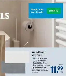 GAMMA Wandtegel wit mat aanbieding