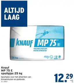 GAMMA Knauf MP 75 E spuitgips aanbieding