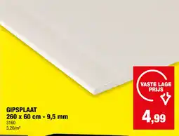 Hubo Gipsplaat aanbieding